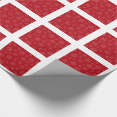 rote Quadrate Geschenkpapier (Ecke)