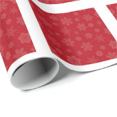 rote Quadrate Geschenkpapier (Rolleneckpunkt)