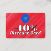 Rote Rabattkarte markieren (Vorderseite)