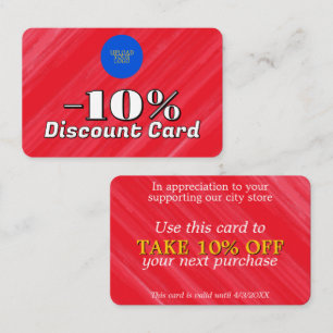 Rote Rabattkarte markieren