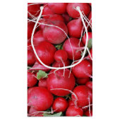 Rote Radieschen Kleine Geschenktüte (Rückseite)