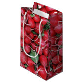 Rote Radieschen Kleine Geschenktüte (Vorderseite Schrägansicht)