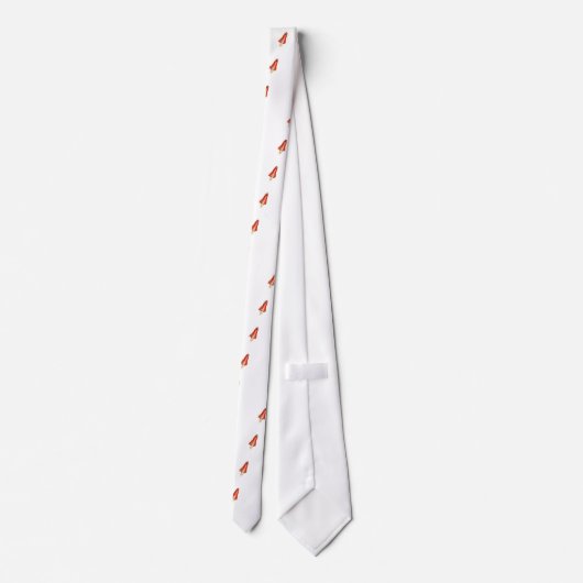 Rote Rakete Krawatte (Rückseite)