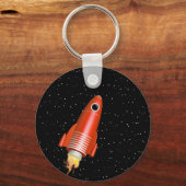 Rote Rakete Schlüsselanhänger (Vorderseite)