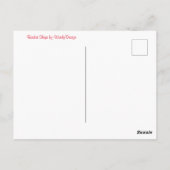 Rote Raketenschiffe Postkarte (Rückseite)