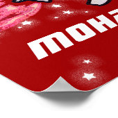 Rote Raketenwerfer-Plakat Poster (Ecke)