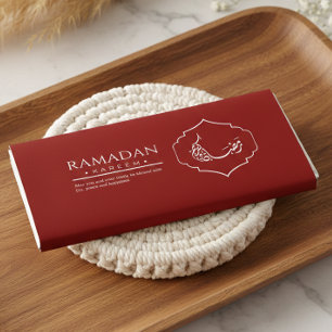 Rote Ramadan Kareem Schokoladenverpackung Islamisc Flyer