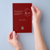 Rote Ramadan Kareem Schokoladenverpackung Islamisc Flyer (Handgriff)