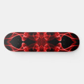 Rote Rauchwolken auf schwarz Skateboard (Horizontal)