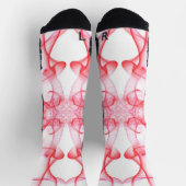 Rote Rauchwolken auf Weiß Socken (Oben)