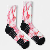 Rote Rauchwolken auf Weiß Socken (Rechts)