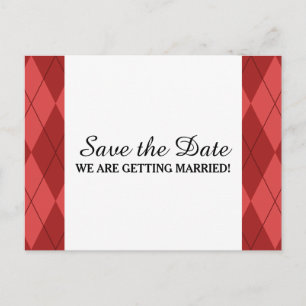 Rote Raute Save the Date Postkarte