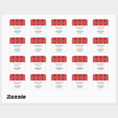 Rote Raute Save the Date Stickers (Blatt)
