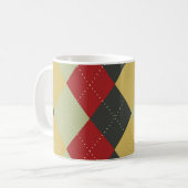 Rote Rauten-Tasse Kaffeetasse (Vorderseite Links)