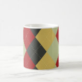 Rote Rauten-Tasse Kaffeetasse (Mittel)
