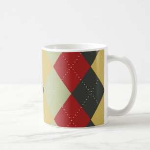Rote Rauten-Tasse Kaffeetasse