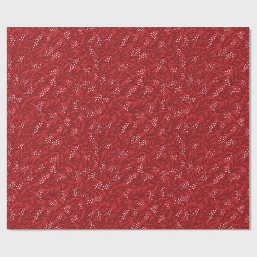 Rote Reben und Berge - Weihnachten Geschenkpapier (Flach)