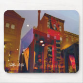 Rote Reflexionen auf den Straßen von Philadelphia Mousepad (Vorne)