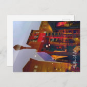 Rote Reflexionen auf den Straßen von Philadelphia Postkarte (Vorne/Hinten)