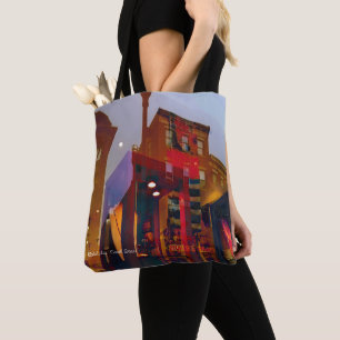 Rote Reflexionen auf der Straße von Philadelphia Tasche
