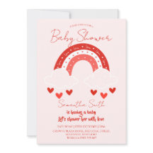 Rote Regenbogen-Babyparty