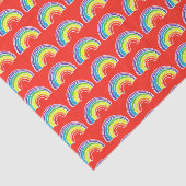 Rote Regenbögen Seidenpapier (Ausschnitt)