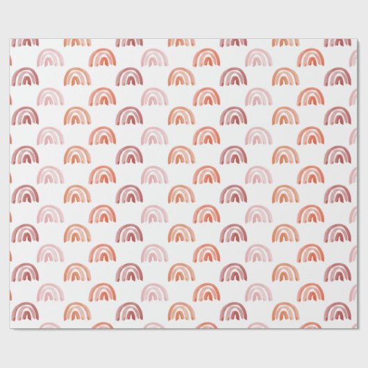 Rote Regenbogenrosen Geschenkpapier (Flach)