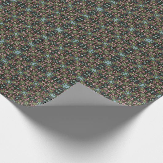 Rote reife Äpfel auf Baumkaleidoskop Geschenkpapier (Ecke)