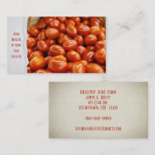 Rote reife Tomaten Visitenkarte (Vorne/Hinten)