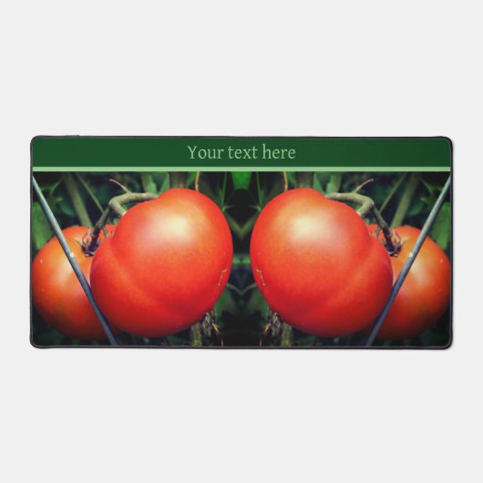 Rote Reifegartoffeln auf dem Weinberg Personalisie Schreibtischunterlage (Vorderseite)