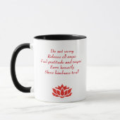 Rote Reiki Prinzipart Tasse (Links)