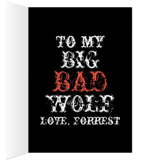 Rote Reithaube Große böse Wolf lustige romantische (Innen (Rechts))