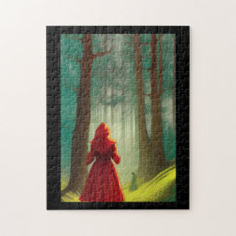 Rote Reithaube in der Waldkitty Stimmen Puzzle