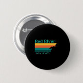 Rote Reitweg 70er Retro New Mex Button (Vorne & Hinten)