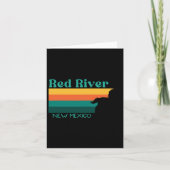 Rote Reitweg 70er Retro New Mex Karte (Vorderseite)