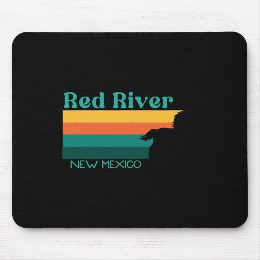 Rote Reitweg 70er Retro New Mex Mousepad (Vorne)