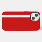 Rote Rennstreifen iPhone Hülle (Rückseite (Horizontal))