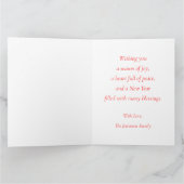 Rote Rentiere Karte (Innenseite)