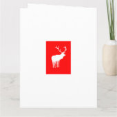 Rote Rentiere Karte (Rückseite)