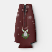 Rote Rentierflasche Cooler Flaschenkühler (Rückseite)