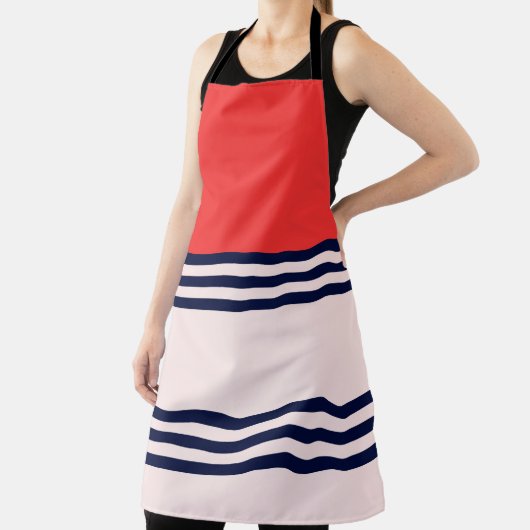 Rote Retro Streifen Schürze (InSitu)