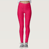 Rote Retrozirkulation Leggings (Vorderseite)