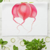 Rote Rettiche Handtuch (Gefaltet)