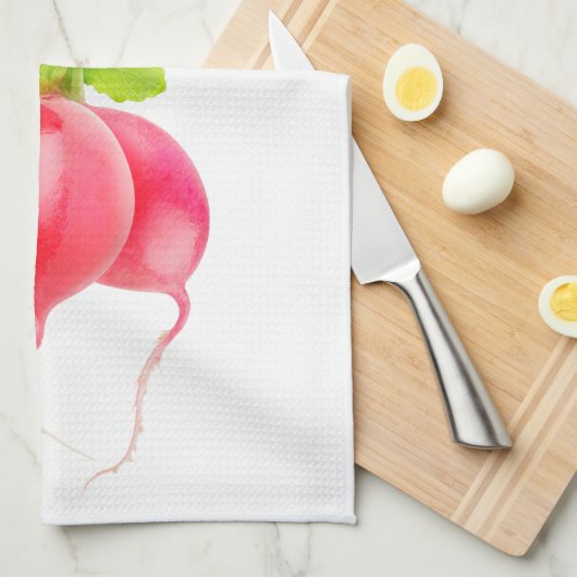 Rote Rettiche Handtuch (Viertel Falte)