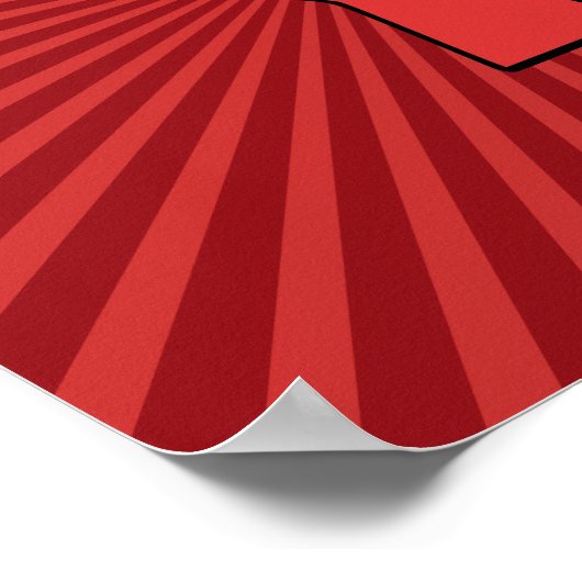 Rote Revolutionsfaust Poster (Ecke)