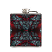 Rote Revolver-Flasche Flachmann (Rückseite)