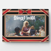 Rote Ribbon Art Plaque Fotoplatte (Vorderseite)