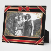 Rote Ribbon Art Plaque Fotoplatte (Seite)