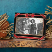 Rote Ribbon Art Plaque Fotoplatte (Seite)