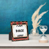 Rote Ribbon Art Plaque Fotoplatte (InSitu)